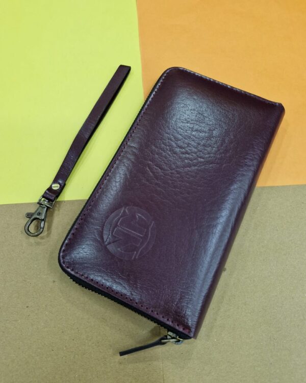 UNISEX LONG ZIPPER WALLET (MEHROON)
