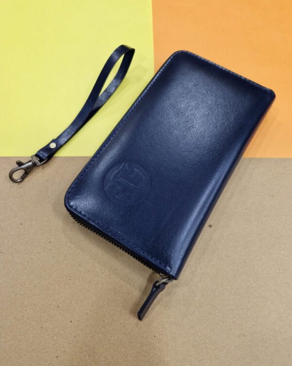 UNISEX LONG ZIPPER WALLET (BLUE)