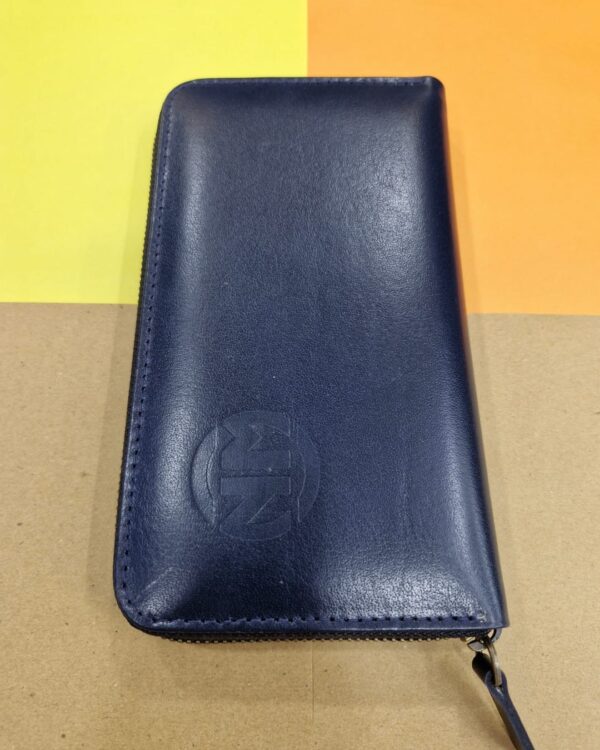 UNISEX LONG ZIPPER WALLET (BLUE) - Image 2