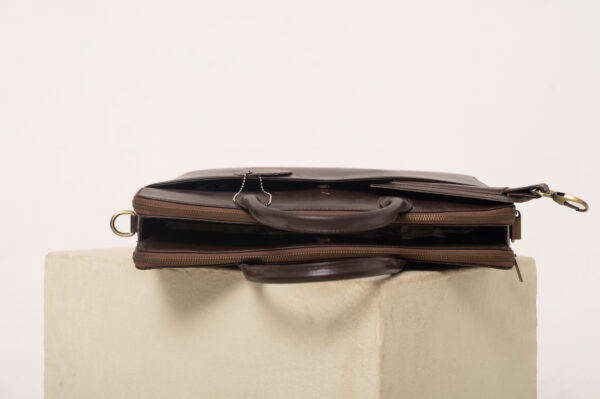 TWO ZIPPER PREMIUM BAGS (BROWN) - Image 5