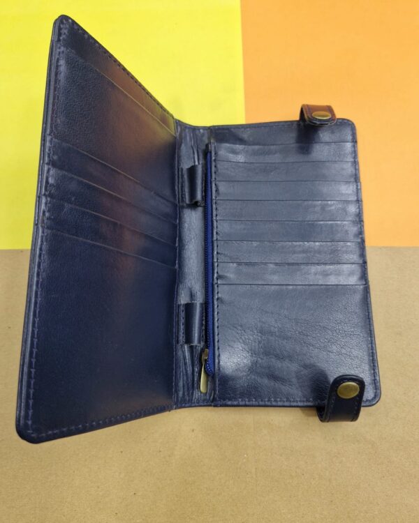 UNISEX LONG WALLET (BLUE) - Image 4