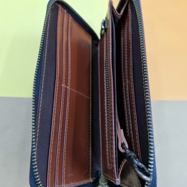 UNISEX LONG ZIPPER WALLET (MUSTARD) - Image 3