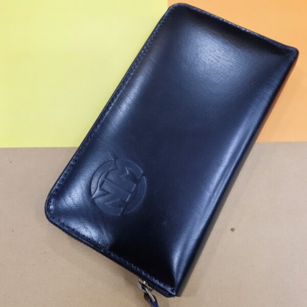 UNISEX LONG ZIPPER WALLET (BLACK)