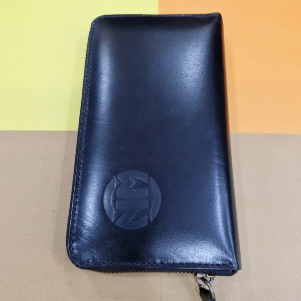 UNISEX LONG ZIPPER WALLET (BLACK) - Image 3