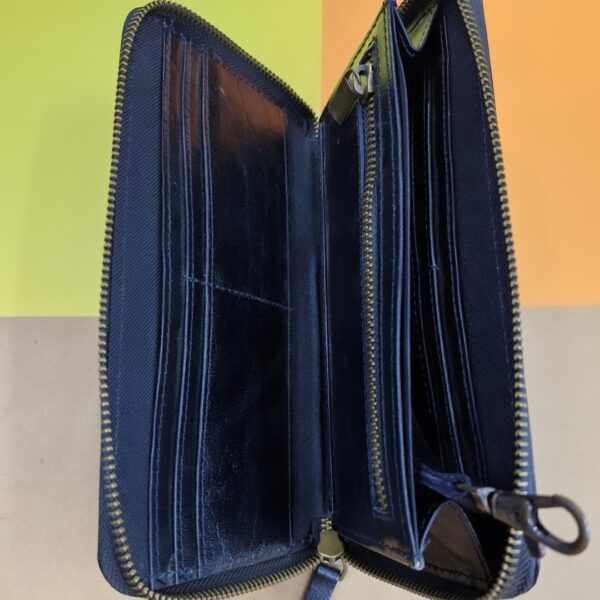 UNISEX LONG ZIPPER WALLET (BLACK) - Image 2